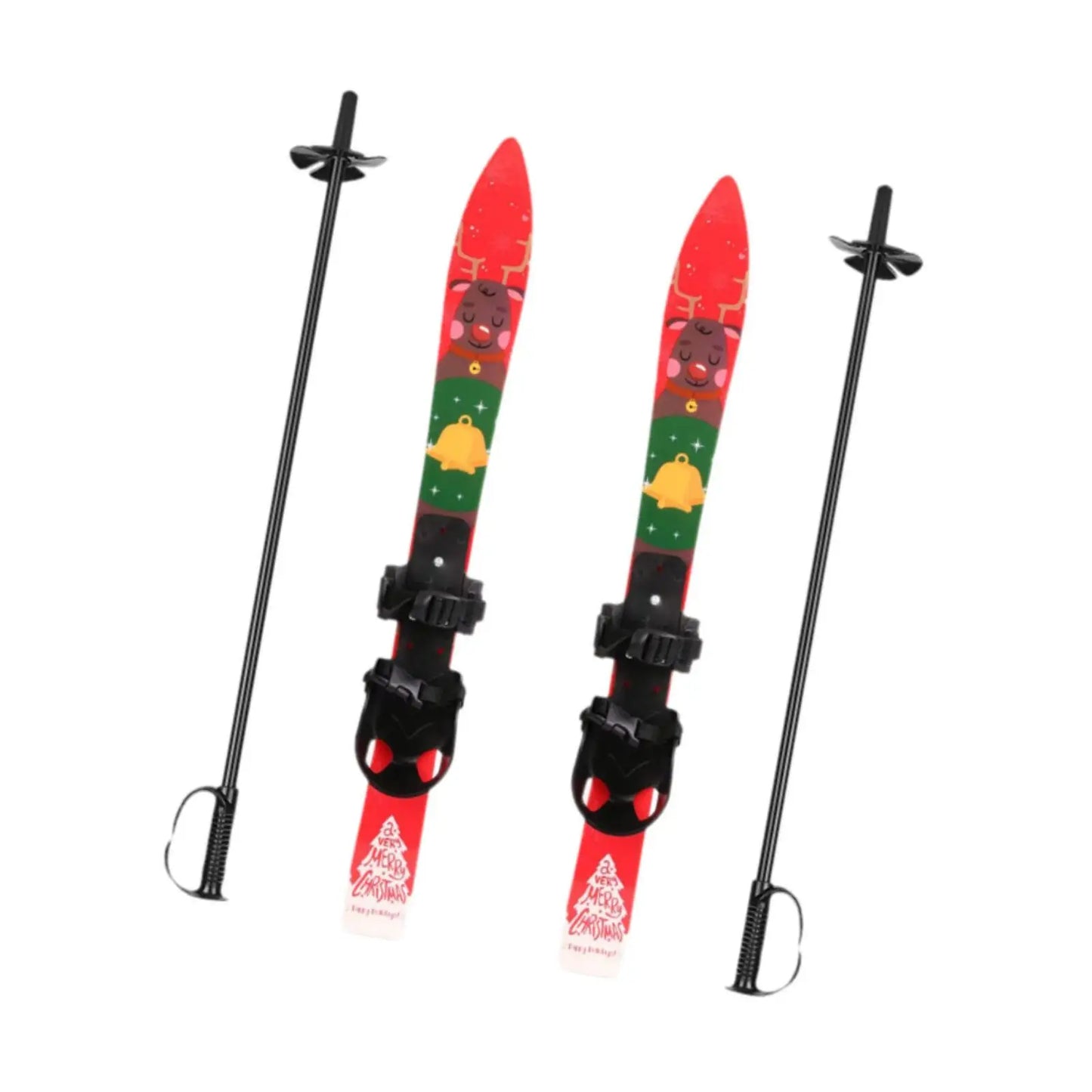 Short Skis for Snow and Poles Sporting Goods Winter Equipment Outdoor Recreation