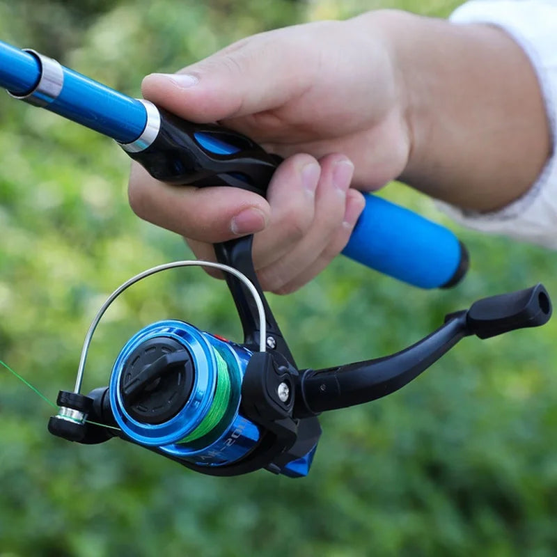 Fishing Rod Kits 1.2M Telescopic Sea Spinning Reel Lure Set Fishing Gear Baits Accessories