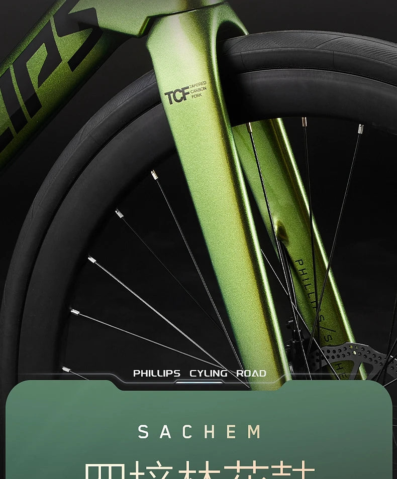 2025 New Ultra-Light Carbon Fiber Road Bike Fast Racing Bicycle with Hydraulic Disc Brakes