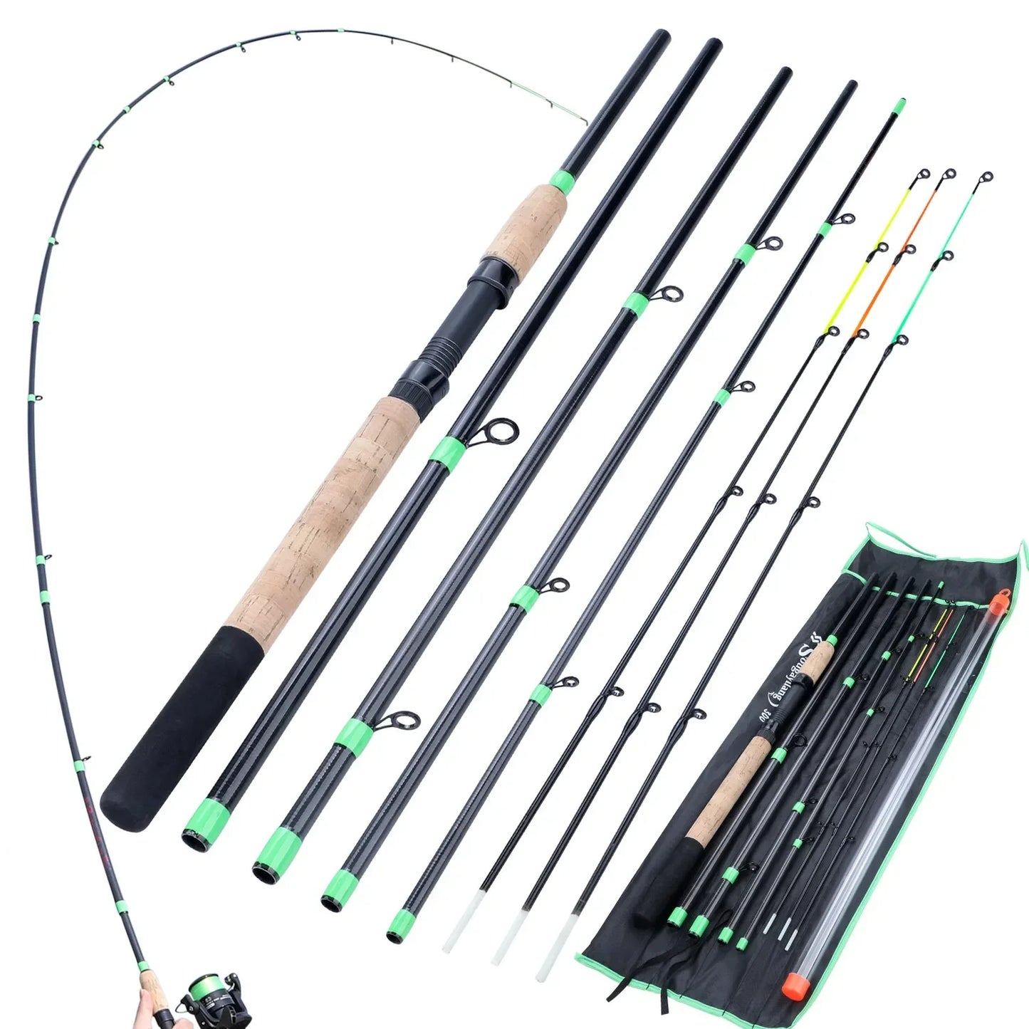 Sougayilang Feeder Fishing Rod Lengthened Handle6 Sections