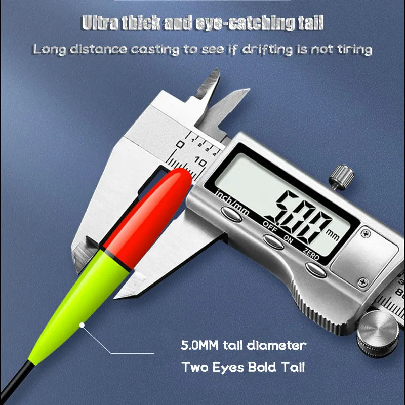 Night Fishing Float Electronic Gravity Induction Color Change LED 2 Bullet Bullet Eye-Catching