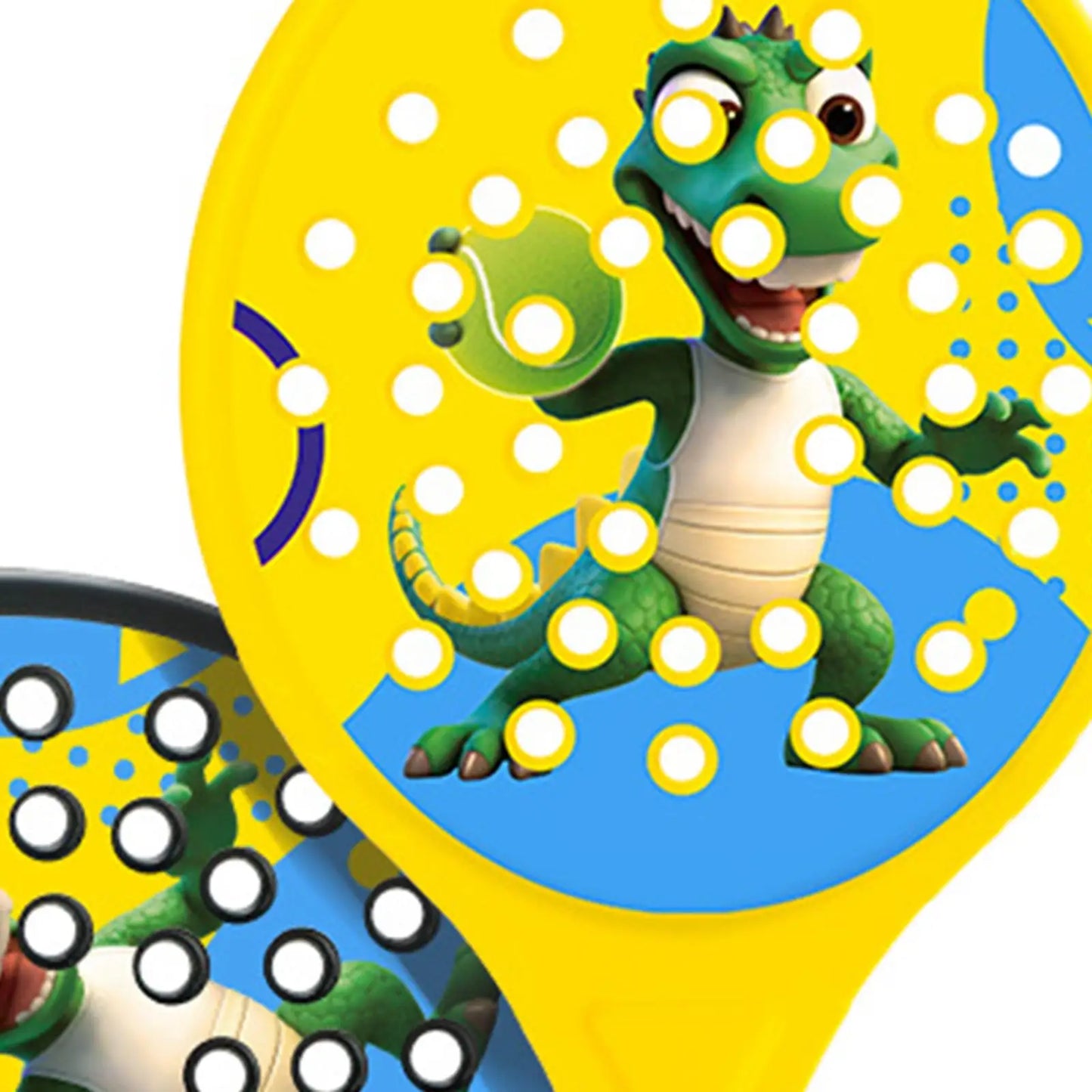 2Pcs Kids Padel Rackets Paddles Set Stylish Sweat Absorbing Gripping Paddle Tennis  for Beginners Kids Sports