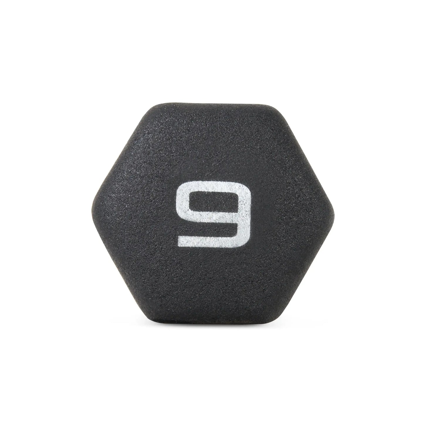 9lb Pair Neoprene Dumbbells, Non-Slip Quiet Hand Weights for Home Gym, Black Coated Fitness Set