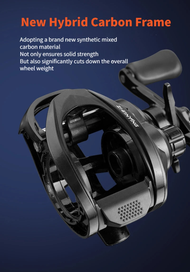 ThunderHawk Baitcasting Reel 7.0:1 Gear Ratio 4.5kg Max Drag Saltwater