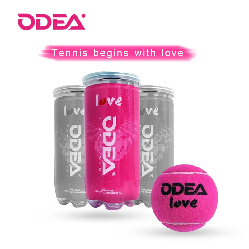 ODEA Professional Tennis Pink Training Ball 2 ball/barrel Match Balls