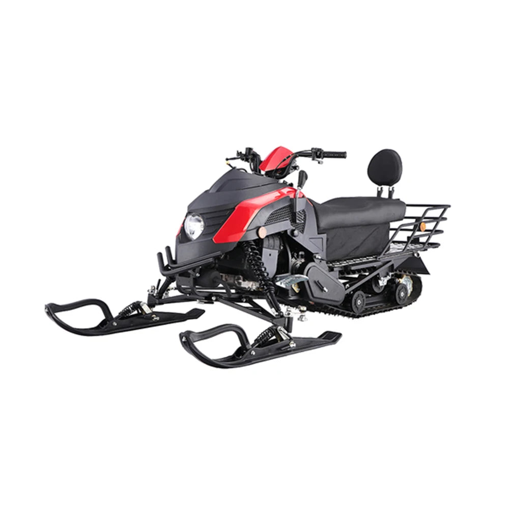 Adult Motorcycle Skiing  200cc Snow Scooter Gas Electric Snowmobile Sled Car