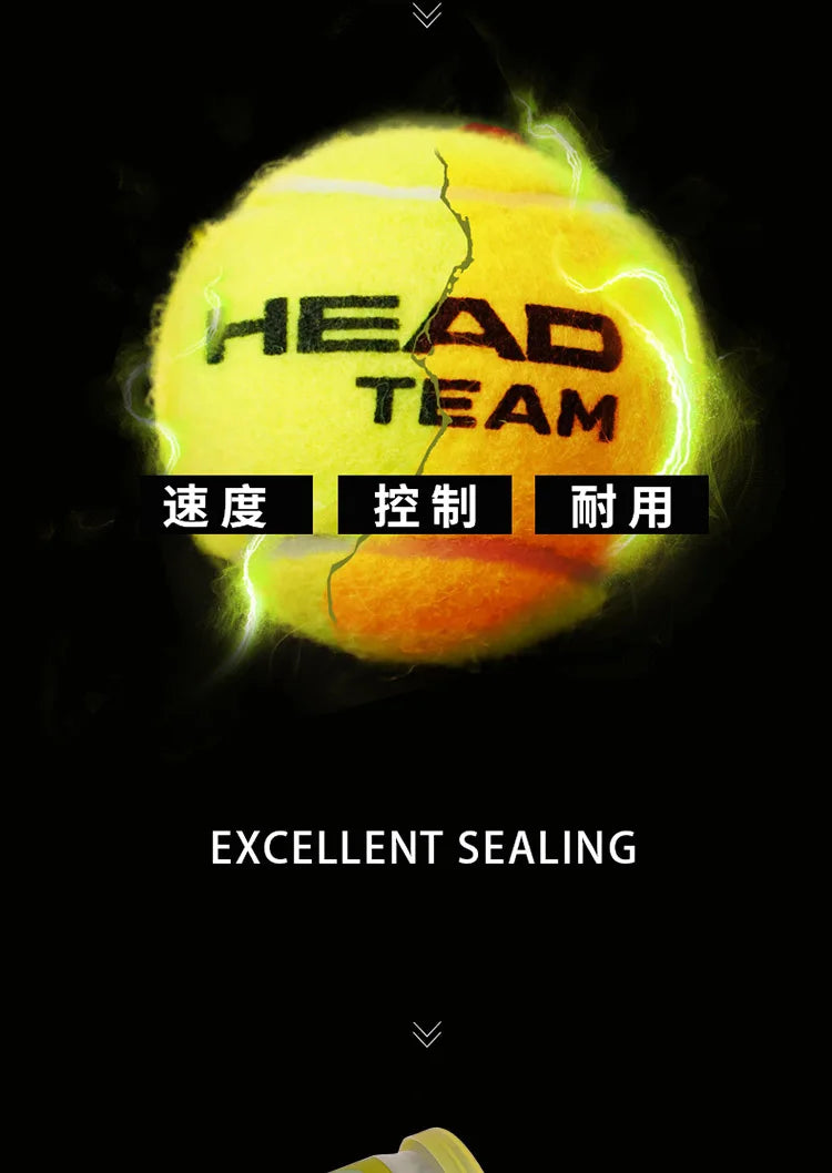 HEAD Professional Tennis 4B TEAM 3 Tour X  Training Ball T 3B Pro Match Balls