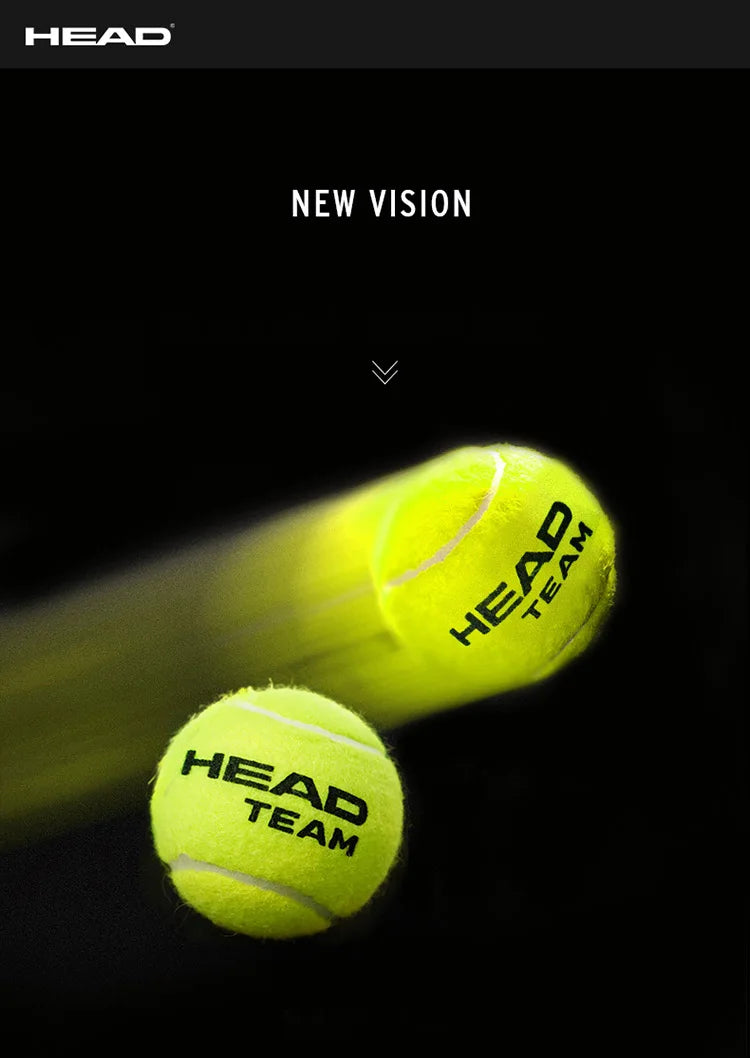 HEAD Professional Tennis 4B TEAM 3 Tour X  Training Ball T 3B Pro Match Balls